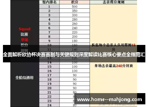 全面解析欧协杯决赛赛制与关键规则深度解读比赛核心要点全指南汇